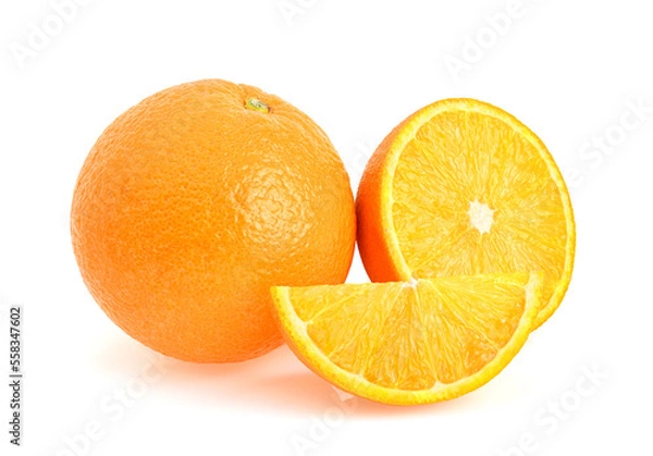 Obraz Orange fruit isolated on white background