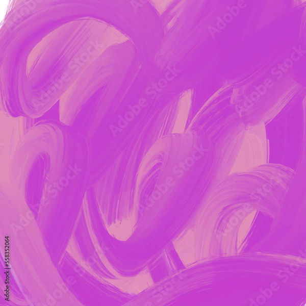 Obraz Abstract colorful brushstroke painting – vibrant textured background in pastel and bold hues, artistic hand-drawn design for modern graphic projects and creative layouts