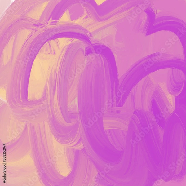Obraz Abstract colorful brushstroke painting – vibrant textured background in pastel and bold hues, artistic hand-drawn design for modern graphic projects and creative layouts