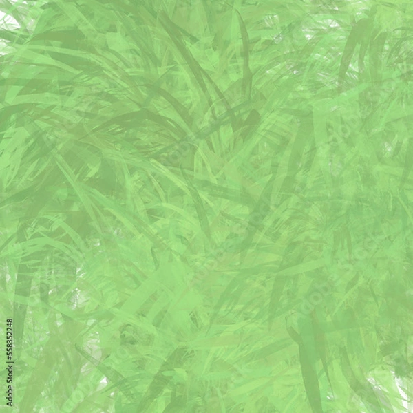 Obraz Abstract leafy textures in green and blue tones – layered nature-inspired digital background for creative designs and organic visuals