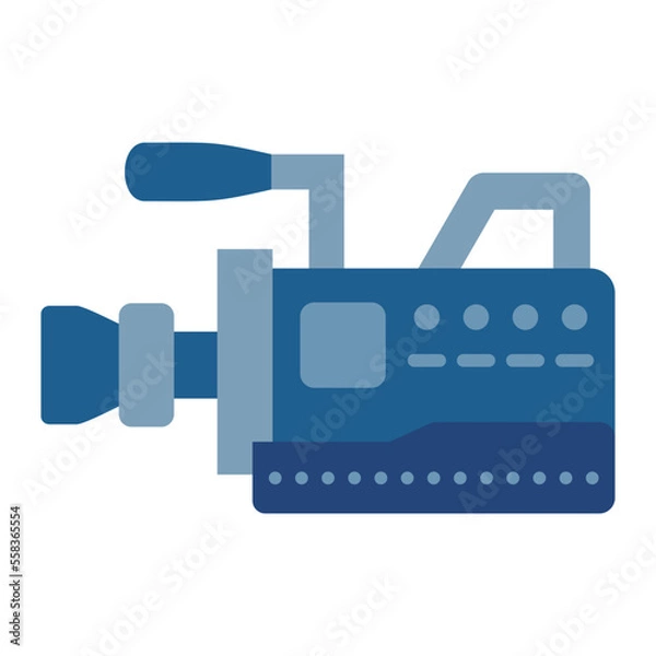 Fototapeta Video Camera Flat Icon