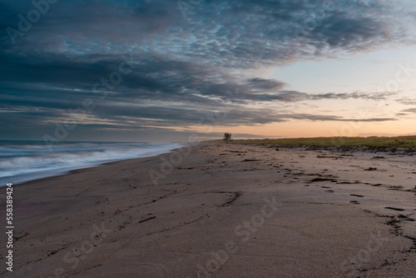 Fototapeta sunset on the beach