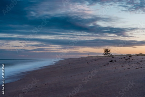 Fototapeta sunset on the beach