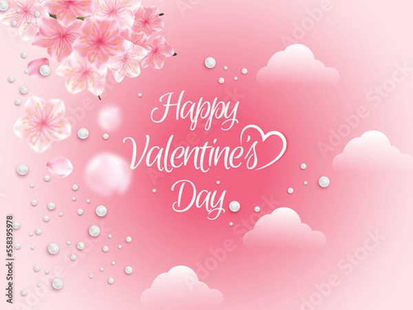 Obraz Happy valentine's day celebration background design
