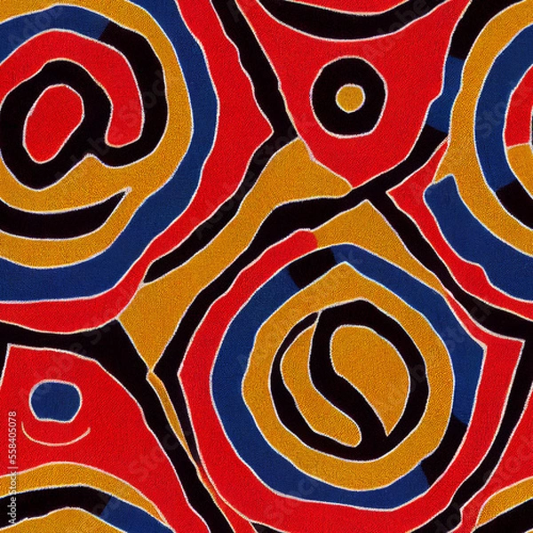 Obraz seamless pattern irregular circles