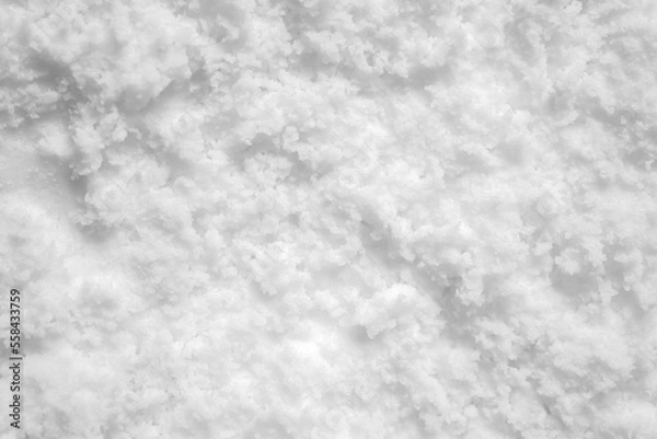 Fototapeta White snow texture background high angle view