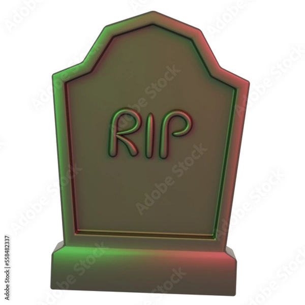 Fototapeta 3D rendering halloween spooky icon