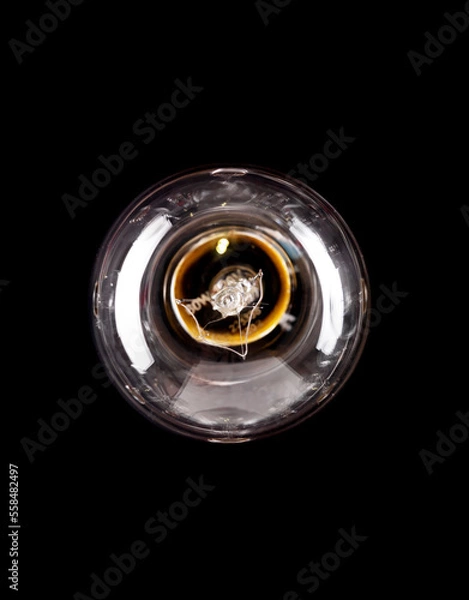 Obraz Incandescent light bulb turned off