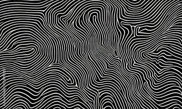 Fototapeta black and white abstract finger swirl texture
