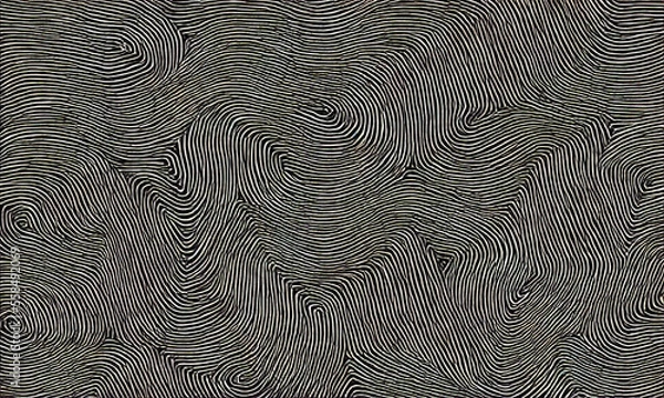 Fototapeta black and white abstract finger swirl texture