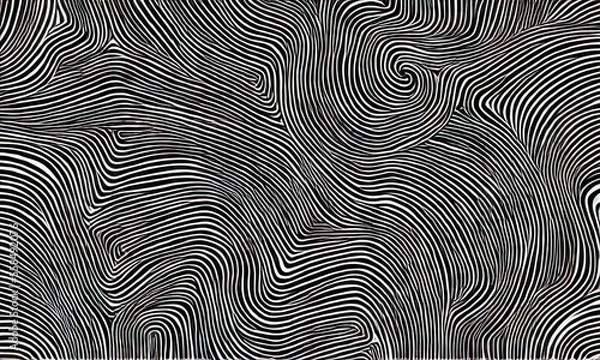 Obraz black and white abstract finger swirl texture