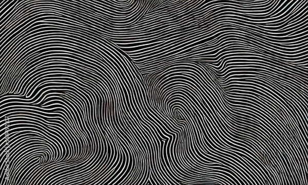 Fototapeta black and white abstract finger swirl texture