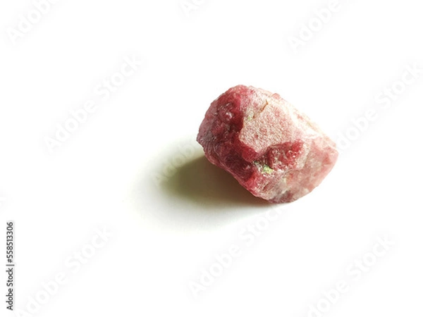 Obraz natural mineral rough ruby gemstone crystal background