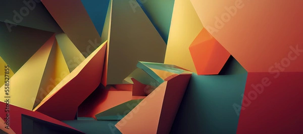 Fototapeta abstract background of colorful shapes