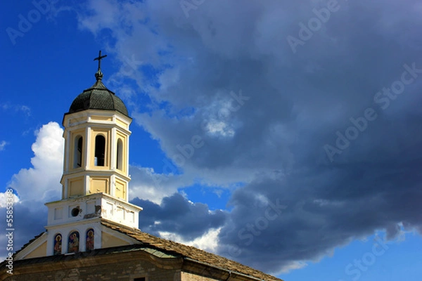 Obraz Church in clouds