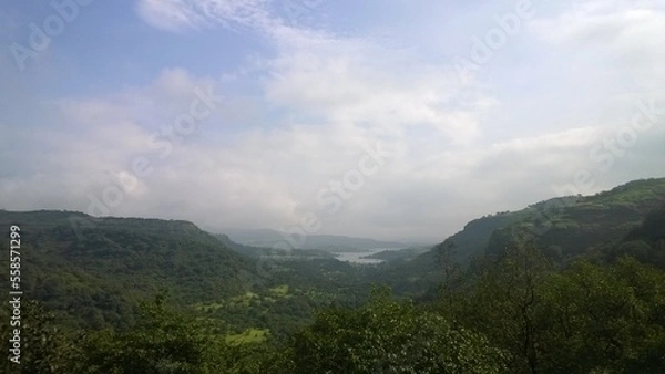 Obraz clouds over the mountains