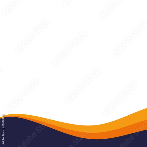 Obraz Wavy Footer Border Shape (10)