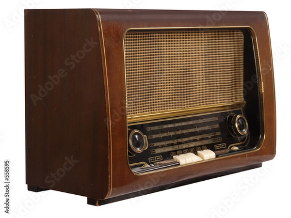 Obraz old radio (isolated)