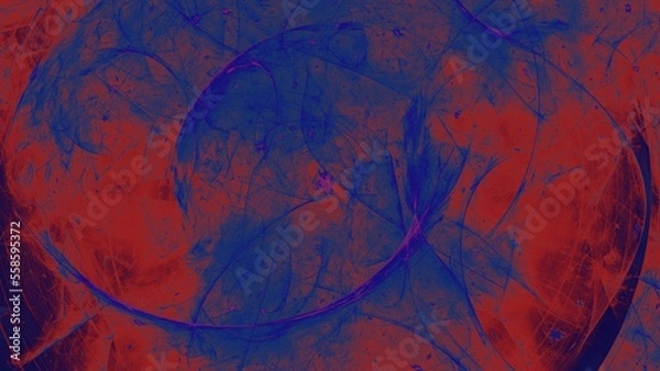Fototapeta Hintergrund-Grafik in dunkelblau und rot