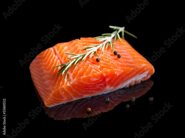 Obraz Raw salmon.