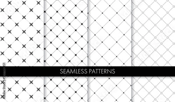 Obraz シンプルなパターンのセット