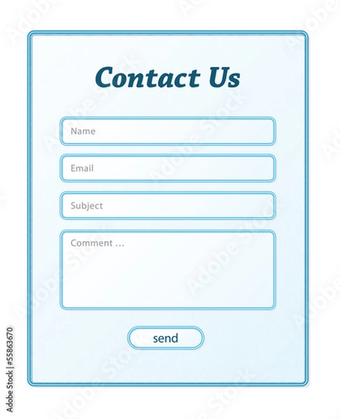 Fototapeta Contact form