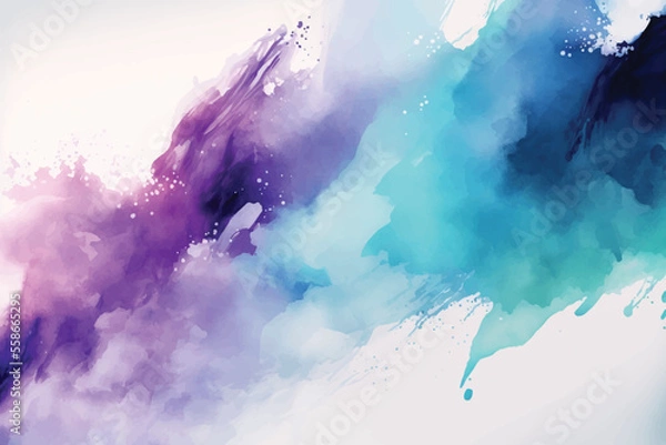 Obraz Abstract multicolor watercolor background design