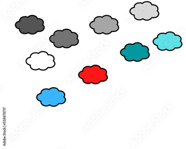 Obraz set of speech bubbles