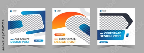 Obraz Creative marketing social media and instagram post web banner design
