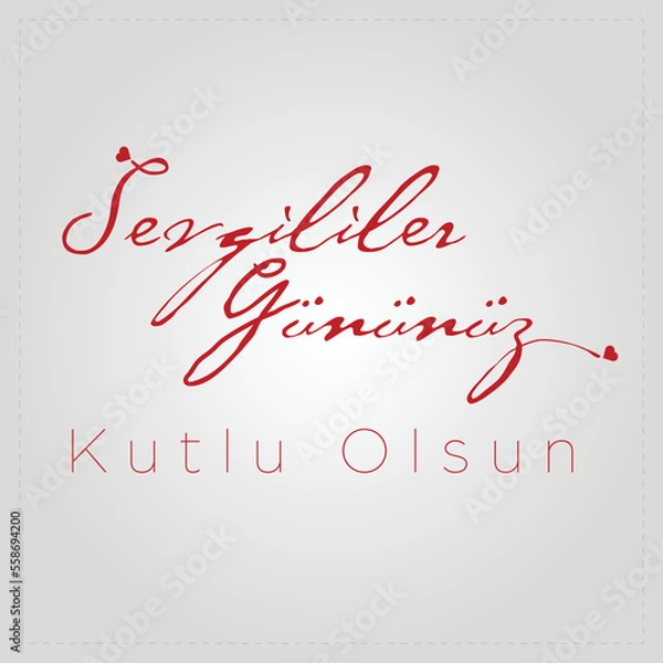 Obraz Sevgililer Günü, Valentine's Day, vector design