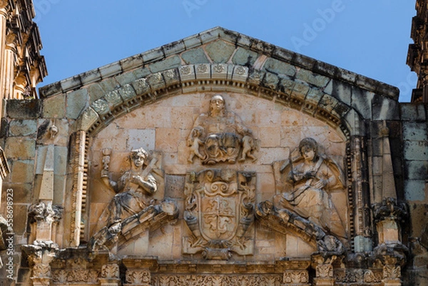 Obraz New Spanish Baroque architecture church in Oaxaca
