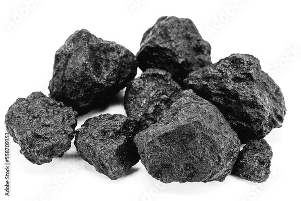 Fototapeta Petroleum coke is a carbonaceous granular solid product from the processing of liquid petroleum fractions, rich in carbon that derives from petroleum refining and is a type of fuel group