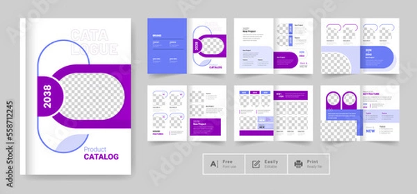 Obraz Product catalog design template for your business professional company furniture product catalog design brochure fully editable text