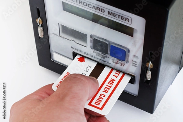 Obraz Electrical card meter