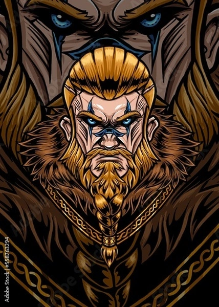 Obraz Viking illustration