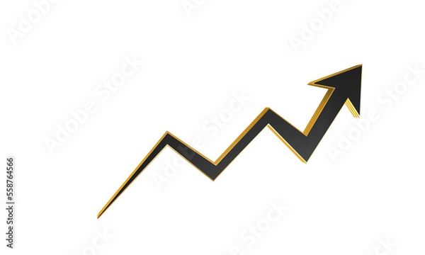 Obraz strzałka - trend wzrostowy