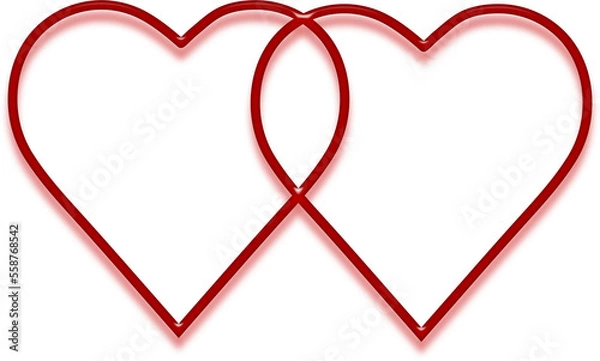 Obraz Two Red Hearts
