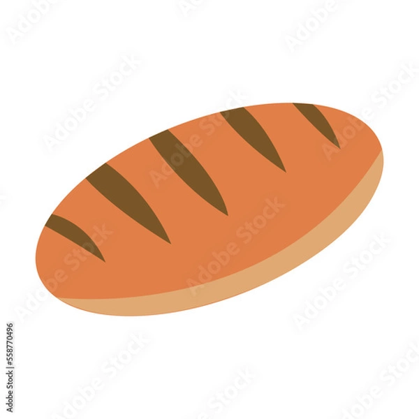 Fototapeta bread icon logo vector design template