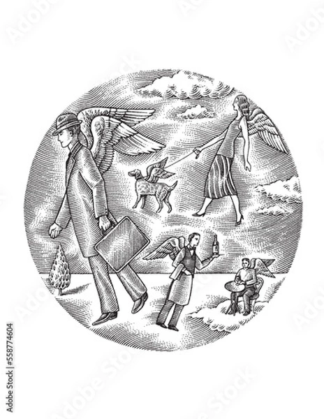 Obraz people as angels