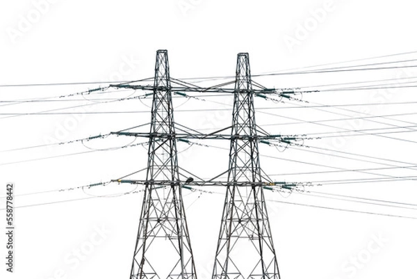 Obraz Two electricity pylons
