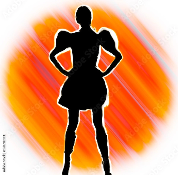 Fototapeta Avatar to play - super heroine - abstract