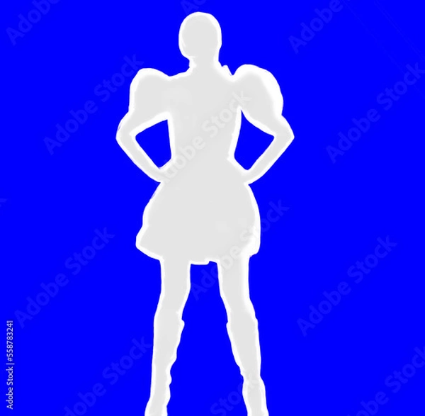 Fototapeta Avatar to play - super heroine - abstract