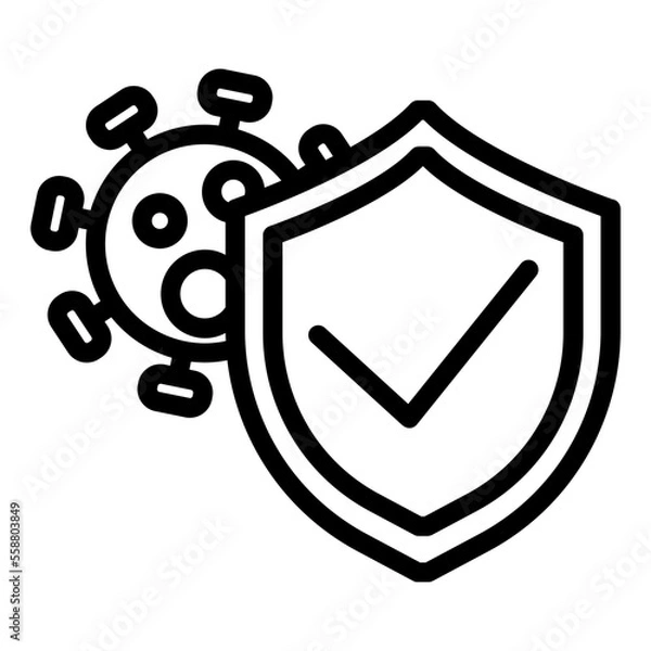 Obraz guard against viruses icon