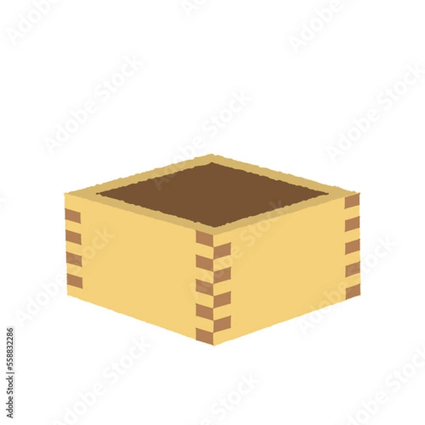 Fototapeta 木のマスのイラスト素材