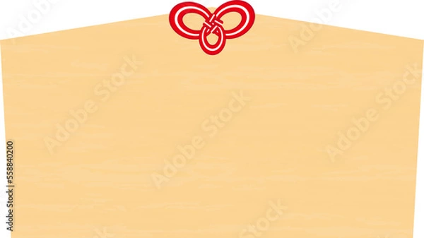 Obraz 無地のコピースペース用の絵馬のイラスト