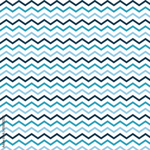 Fototapeta Beautiful abstract blue background. The geometric pattern and trendy ornament. 
