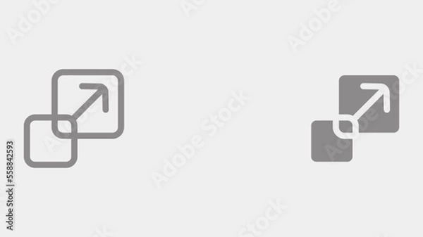 Obraz Resize tool vector icon sign symbol