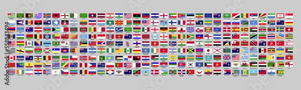 Fototapeta Flags of the countries of the world
