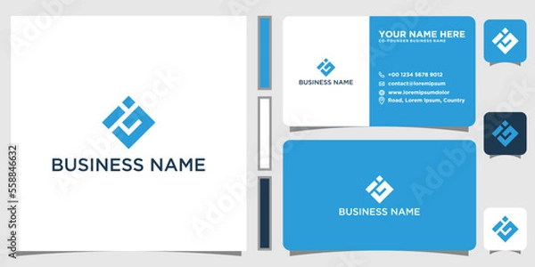Obraz Initials Monogram GI Logo Design Modern