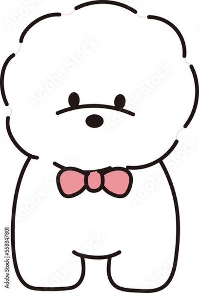 Fototapeta ほっこりかわいいビジョンフリーゼ